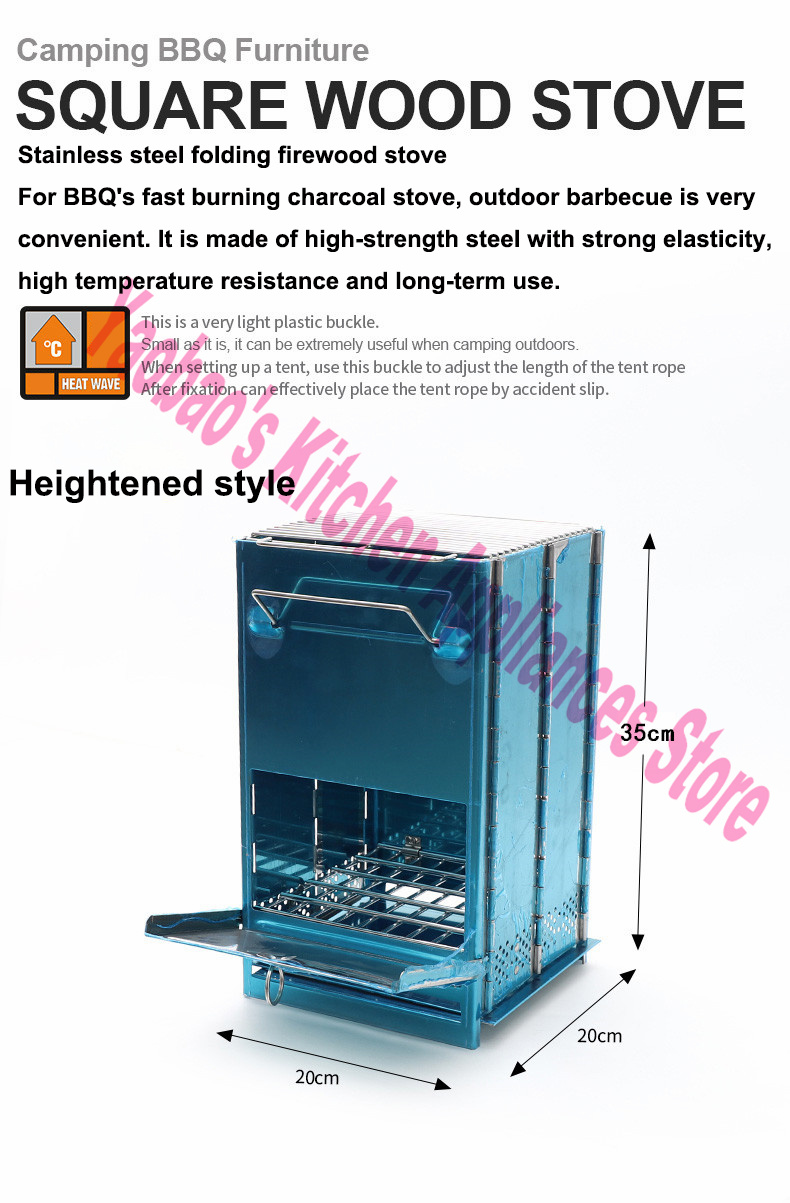 Kompor Kayu Peralatan Berkemah - Outdoor Camping Stove ulasan dan harga