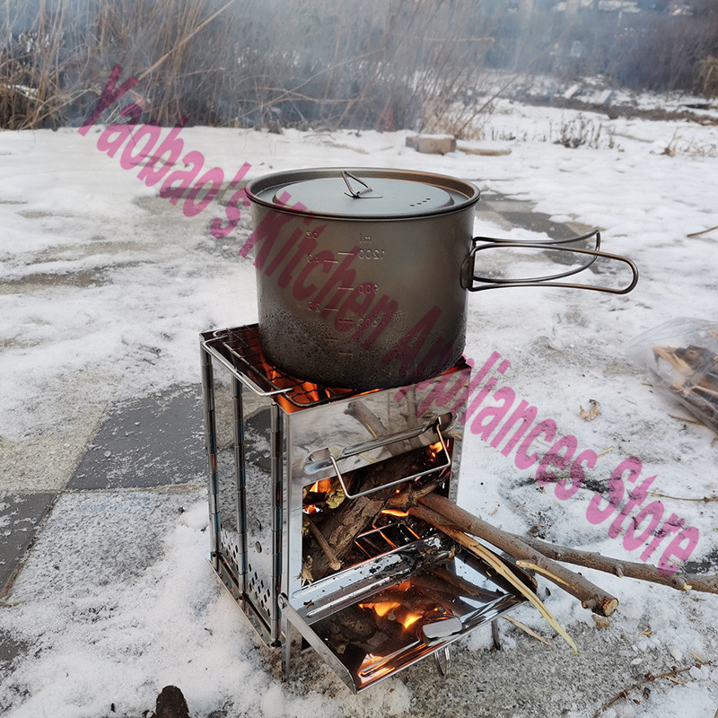 Kompor Kayu Peralatan Berkemah - Outdoor Camping Stove ulasan dan harga