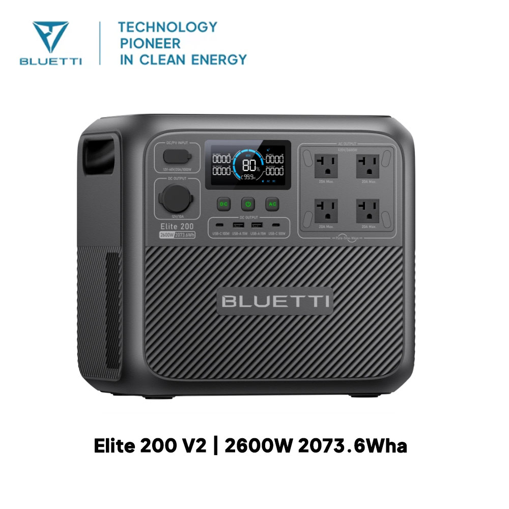 【Renew】BLUETTI Elite 200 V2 St - Outdoor Camping Kit ulasan dan harga