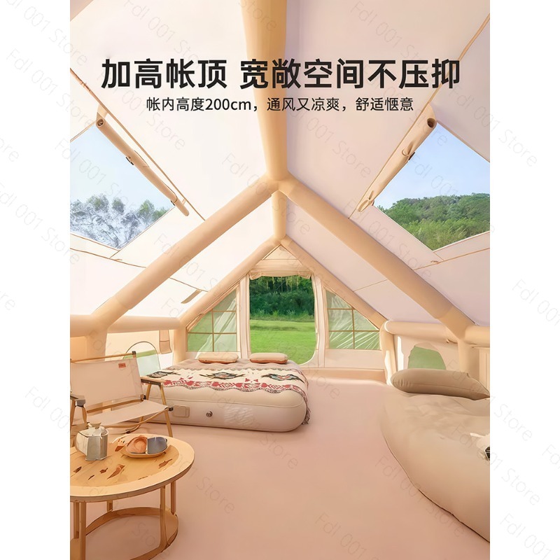 Tenda tiup 12 m2 mewah ringan  - Outdoor Camping Inflatable Tent ulasan dan harga