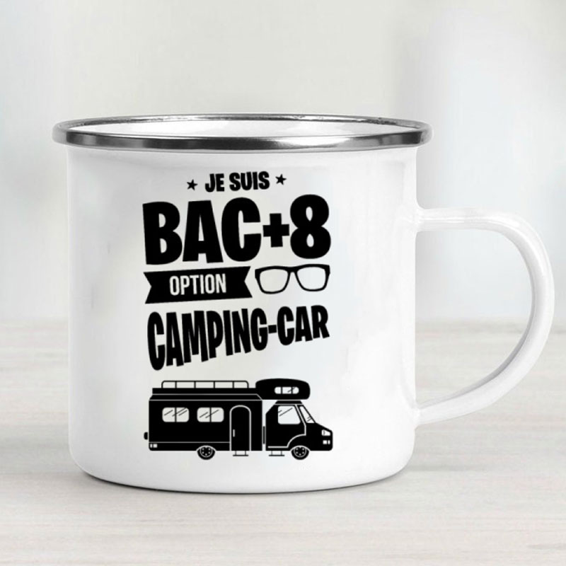 Mug Enamel Mobil Kemah Petuala - Outdoor Camping Van ulasan dan harga