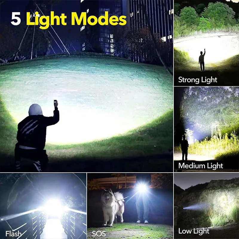 Senter LED Daya Tinggi Dapat D - Outdoor Camping And Fishing ulasan dan harga
