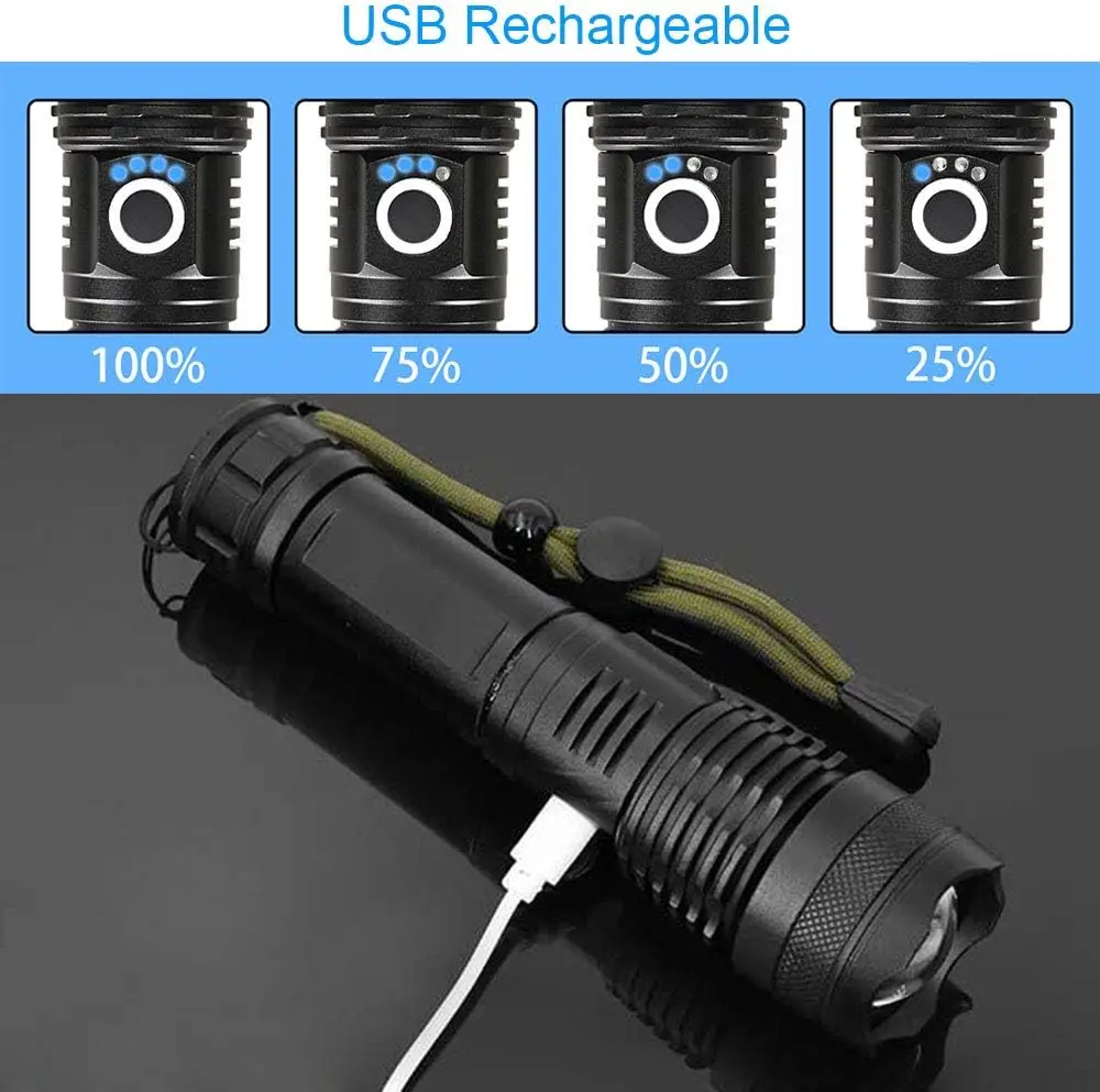 Senter LED Daya Tinggi Dapat D - Outdoor Camping And Fishing ulasan dan harga