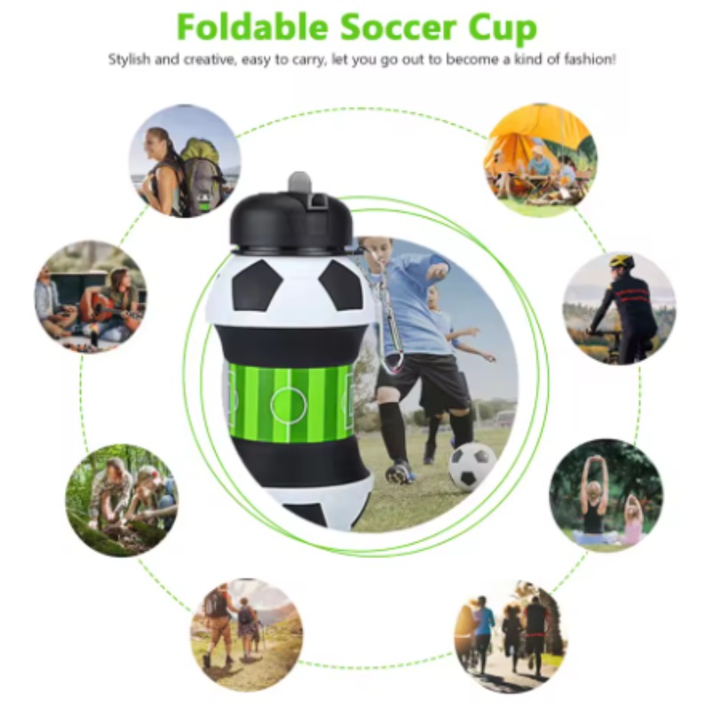 Cangkir Silikon Sepak Bola Dap - Collapsible Water Bottle ulasan dan harga